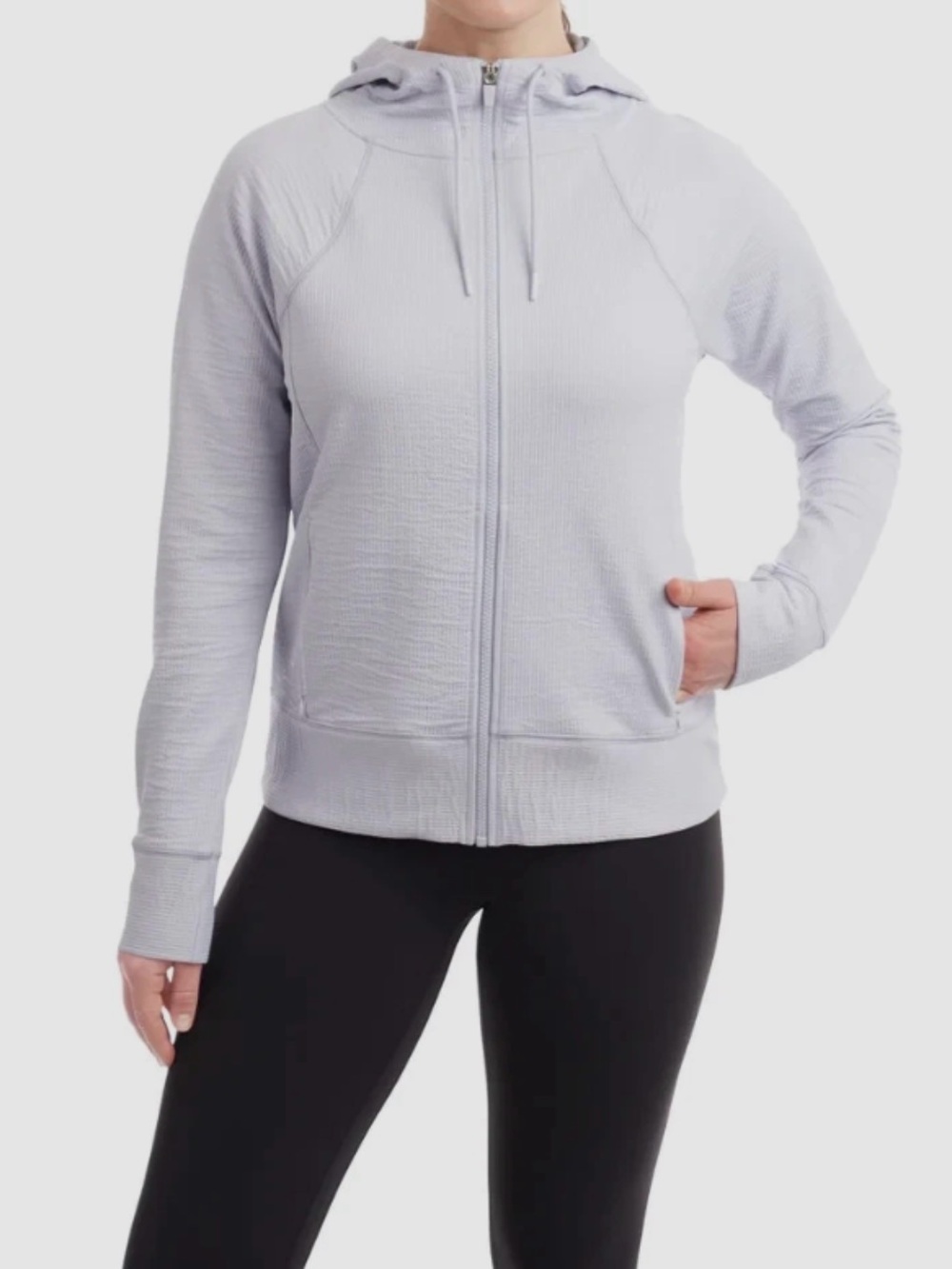 Kirkland Signature Women Active Full Zipped Hoodie (Size: M)